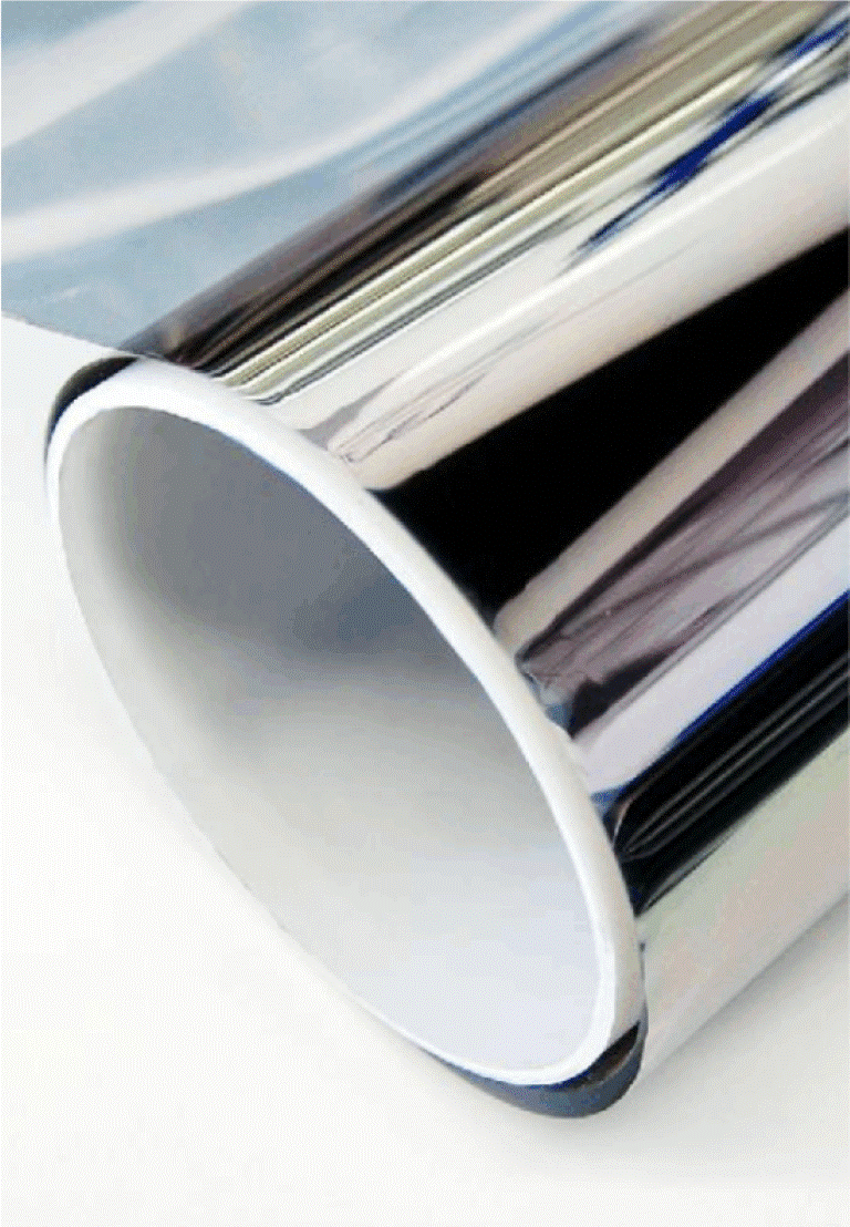 Betekintésvédelmi hő- és fényvédő tükrös reflektív ablaküveg fólia