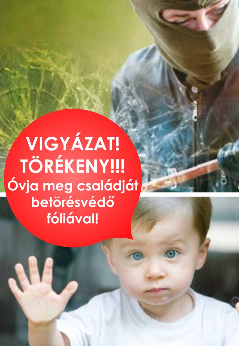 Betörésvédelmi biztonsági ablaküveg fólia