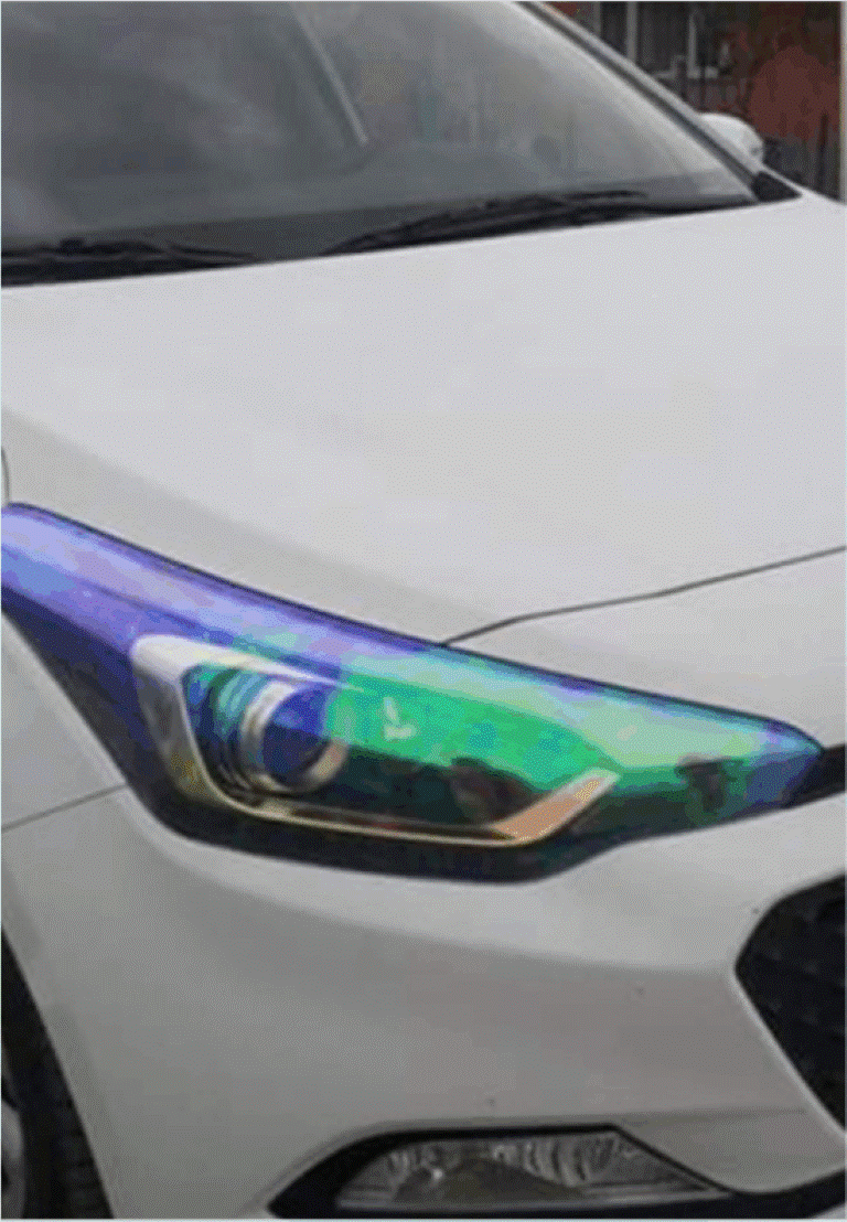 Autófényszóró lámpabúra fólia kavicsvédő színes kaméleon sötétítő