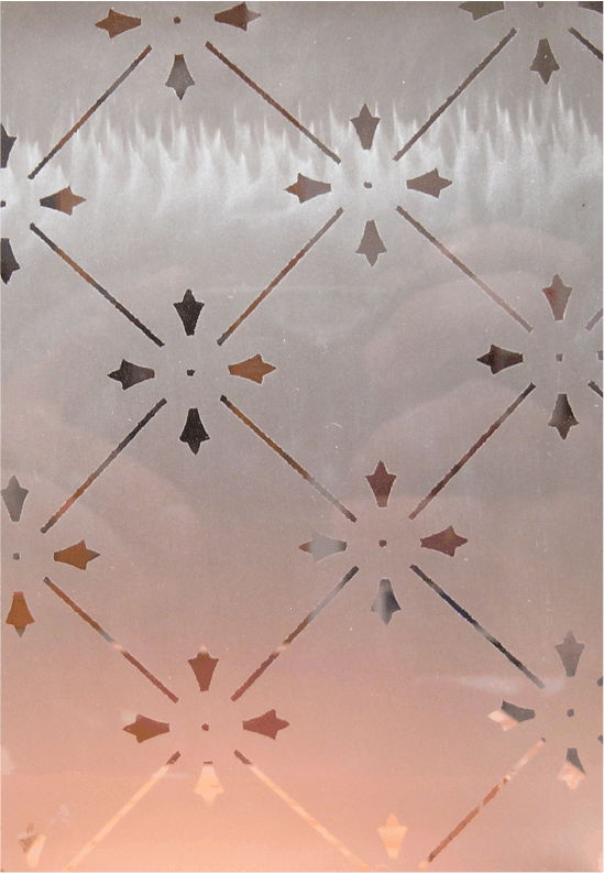 Opál - savmart ablaküveg fólia egyedi mintáddal kivágva is