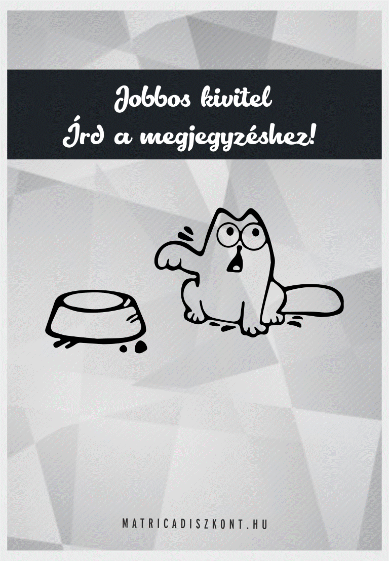 Autómatrica vicces cica 003 tanksapkára