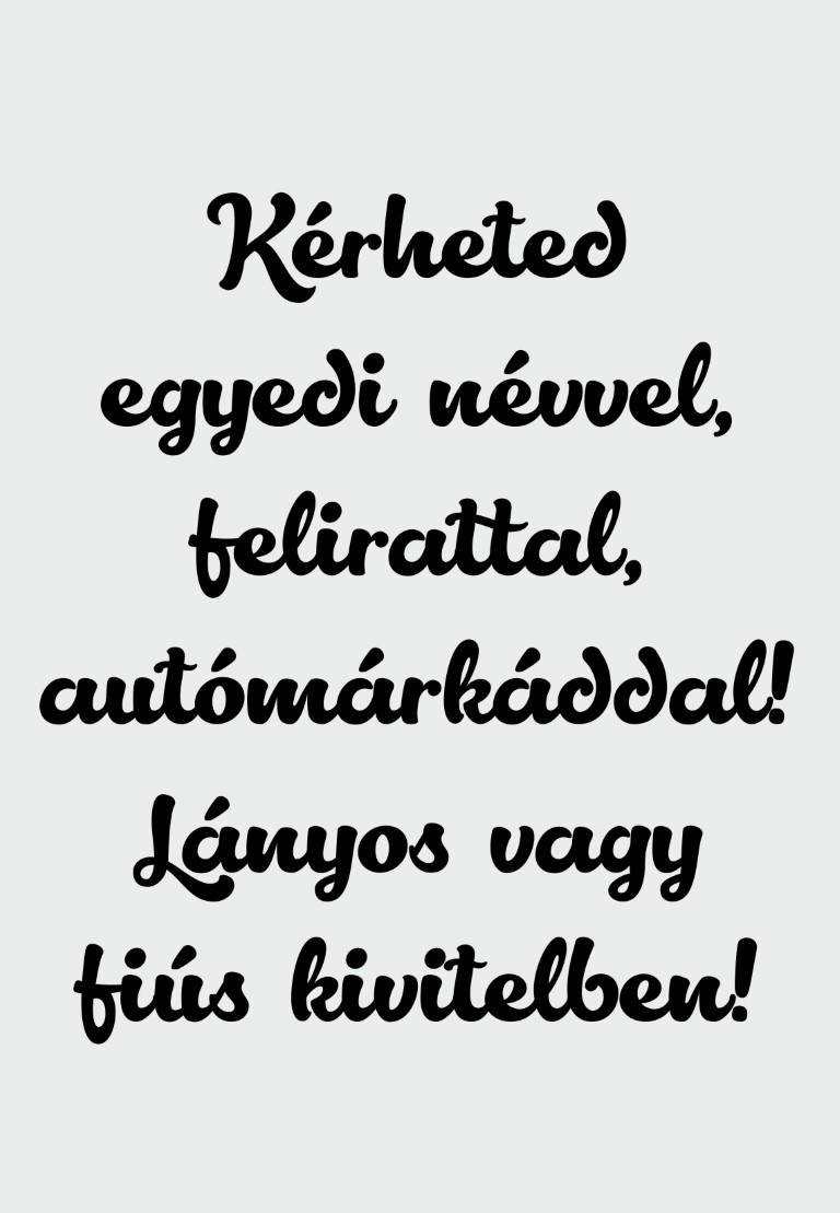 Autómatrica baby on board egyedi kérésed szerint