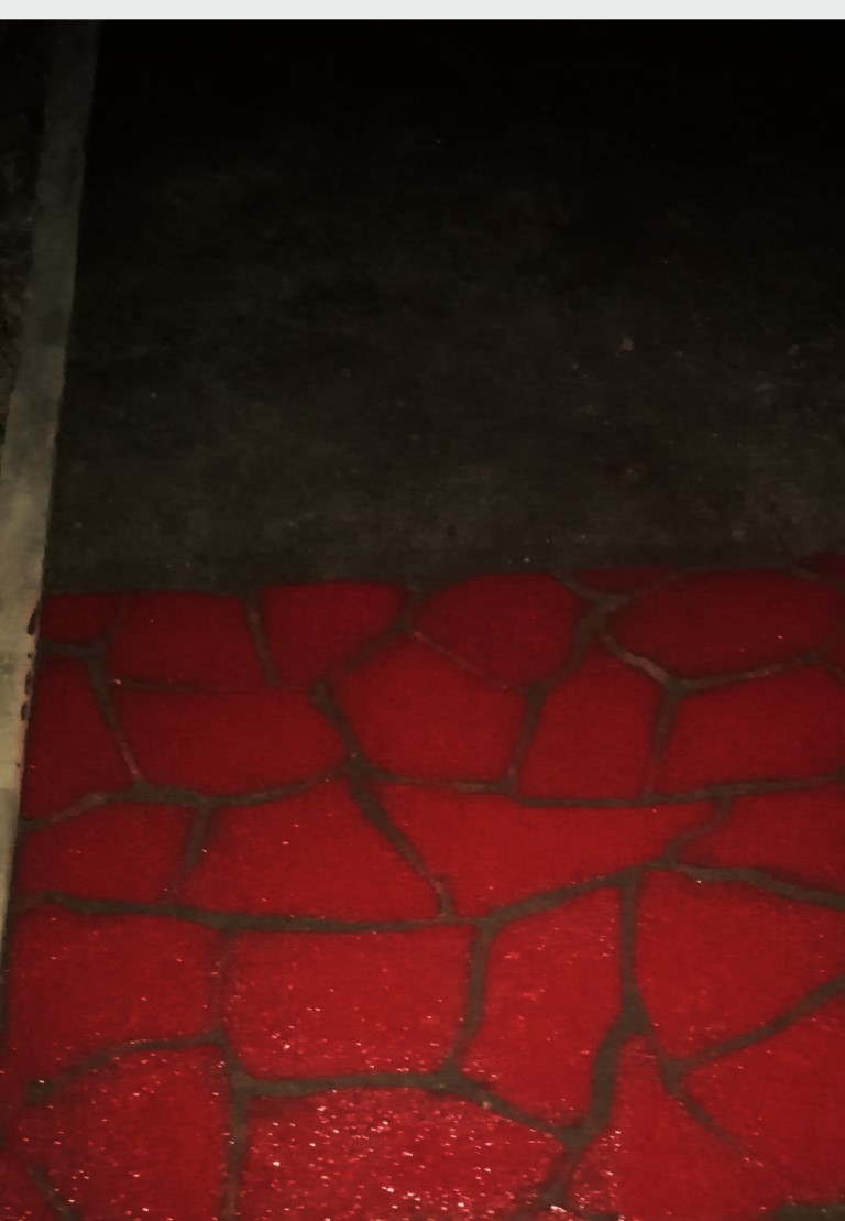 Festősablon betonstencil - járdafestés