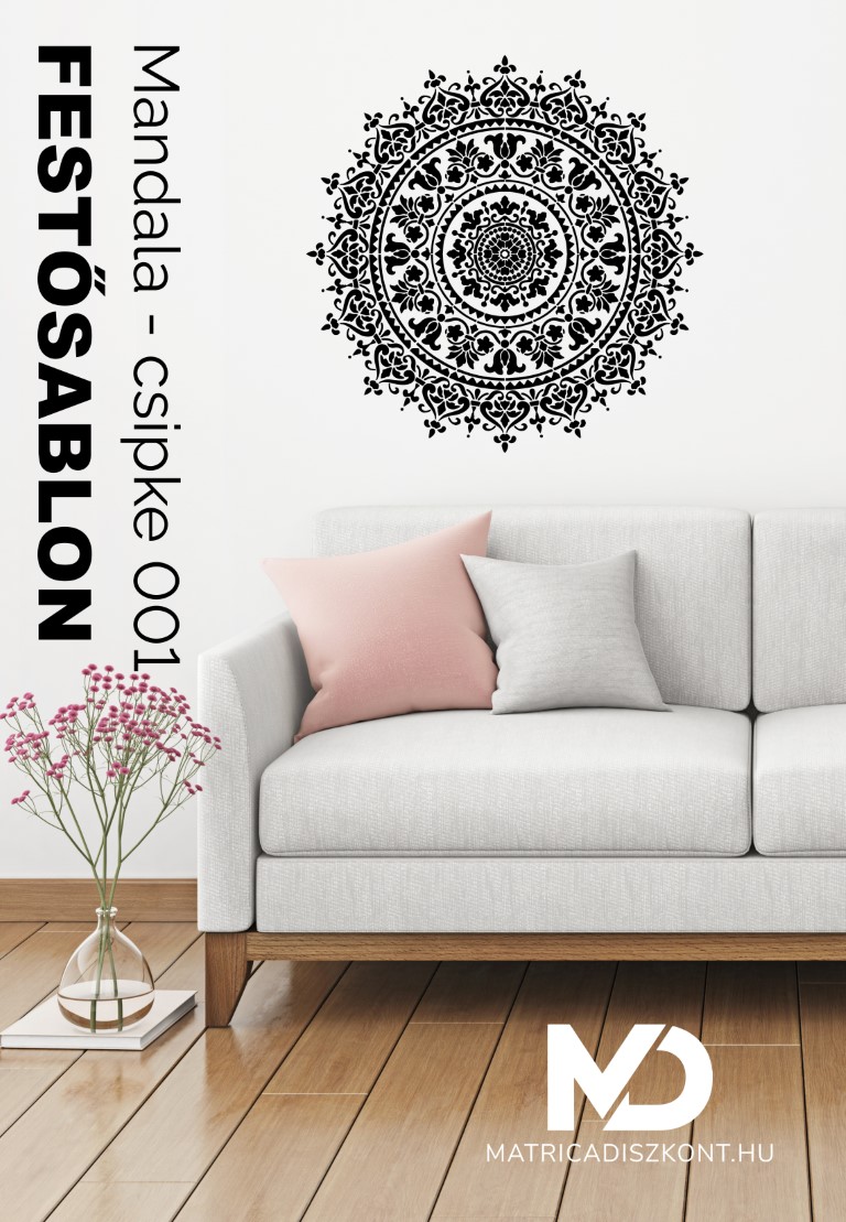 Mandala csipke 001 festősablon