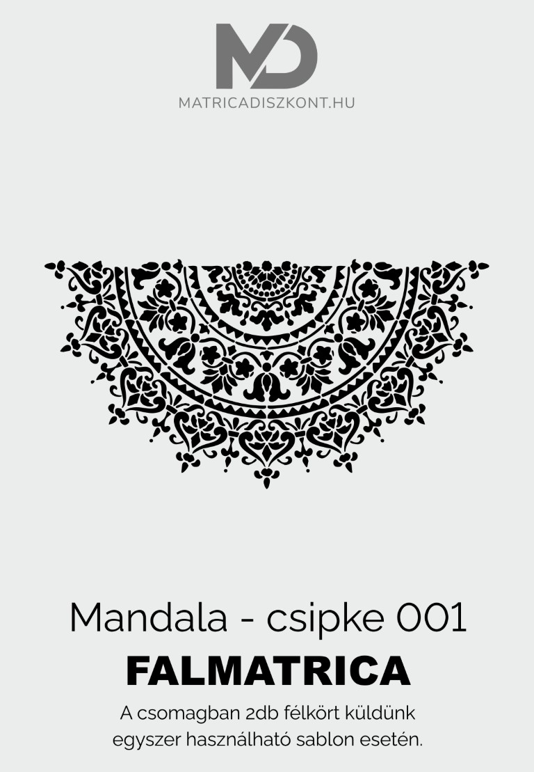 Mandala elegáns 001 falmatrica