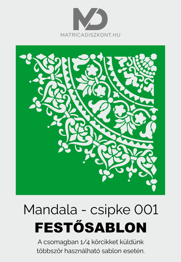 Mandala csipke 001 festősablon