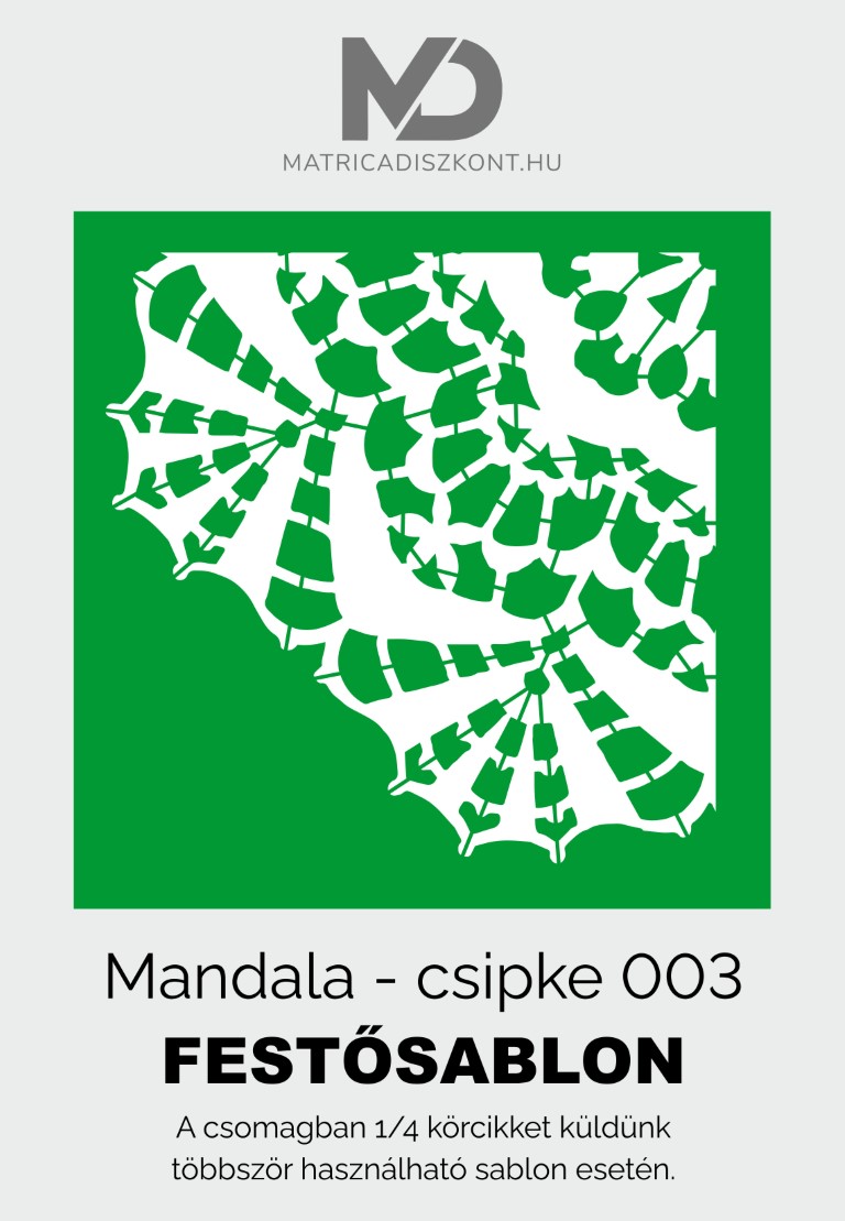 Mandala csipke 001 festősablon