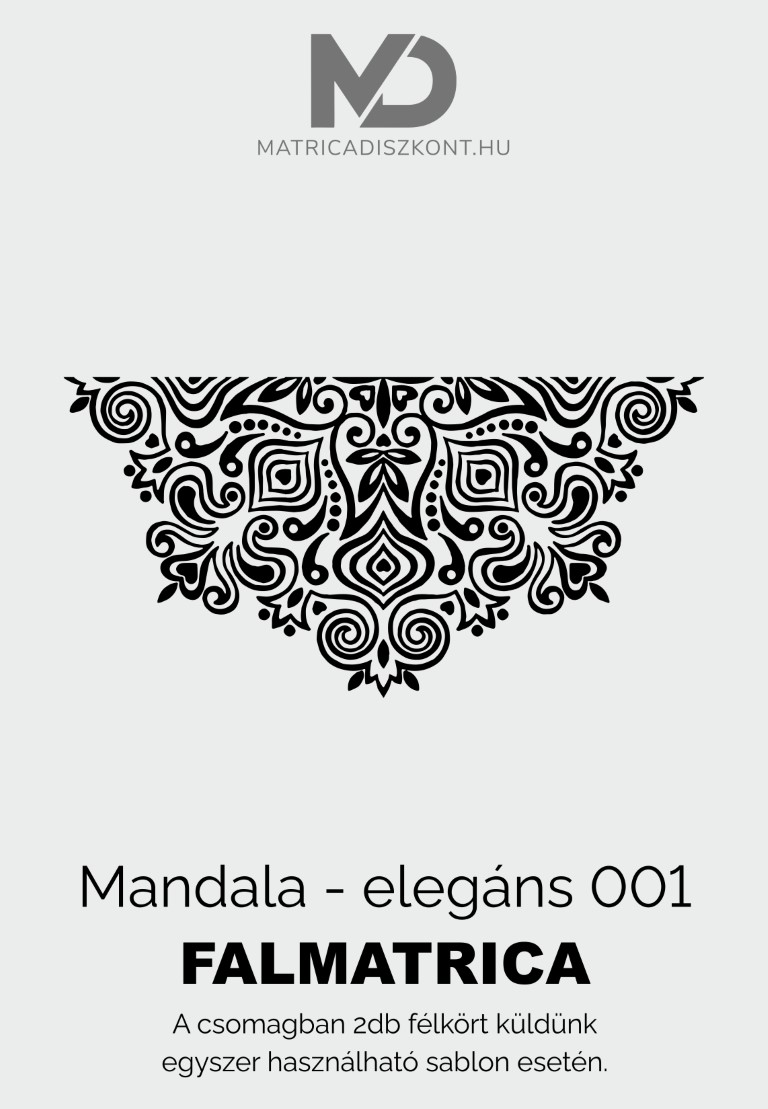 Mandala elegáns 001 falmatrica