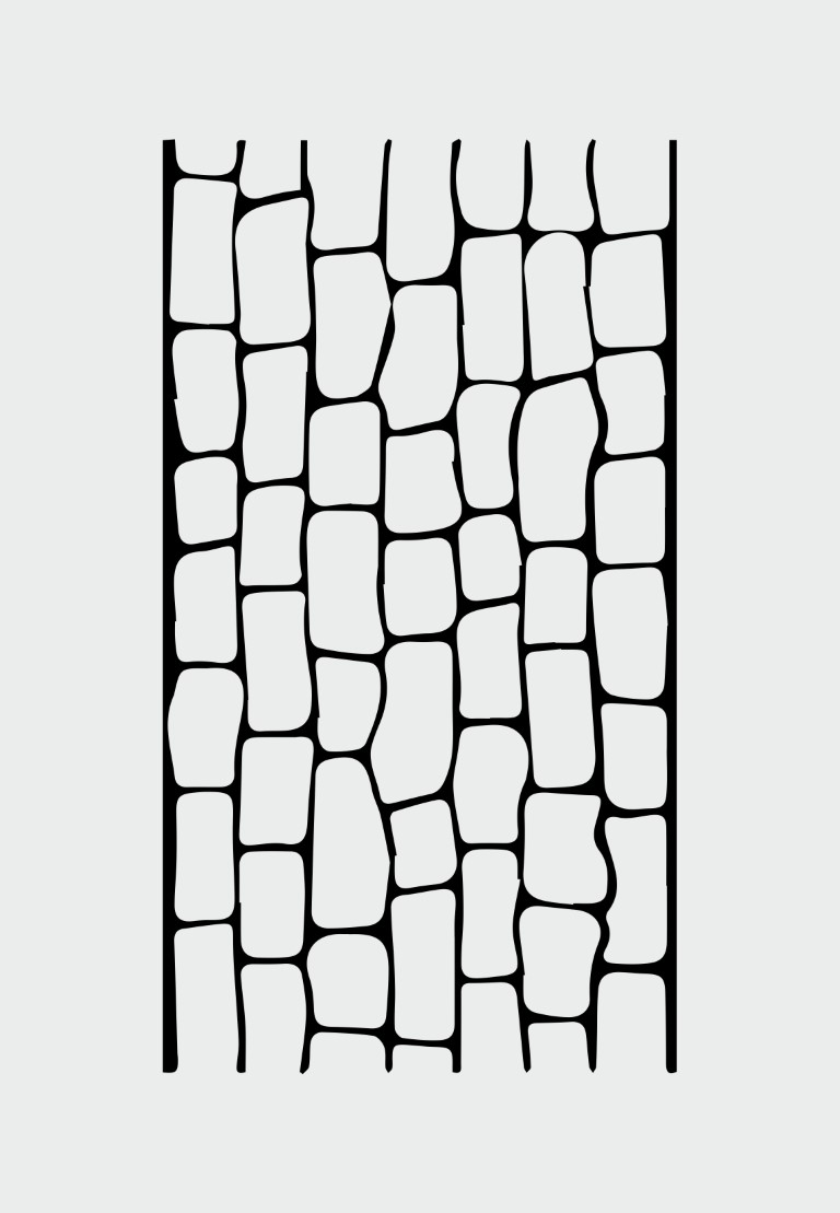 Festősablon téglafal stencil - falfestés